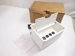 Pair Office Table Bento Power Station Unit Outlet Strip W/storage White. Fixed Price $139.99.