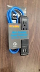 Power Strip Surge Protector Ac Outlets And 2 Usb Charger 3' Cord Blue Proglo. Fixed Price $18.39.