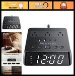 Jackyled Alarm Clock Power Strip 3 Outlets 4 Usb Surge Protector Display. Fixed Price $53.99.