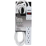 Do Best Extra Reach 6-OUTLET White Power Strip With 8 Ft. Cord LTS-6H Sim. Fixed Price $17.47.