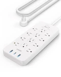 Power Strip Surge Protector Outlet 2USB 5FT Cord White A9192121 Anker 2100J. Fixed Price $46.99.
