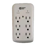 Commercial Electric YLCT-30A/WHITE Portable 6-OUTLET Wall Tap Surge Protector. Fixed Price $13.50.