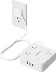 Tessan Surge Protector Power Strip 8 Outlets 3 (1 Usb-c) 5FT Flat Plug 900J. Fixed Price $18.24.