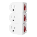 Oviitech 3 Grounded Outlet Wall Tap Adapter With On/off Pack, White. Fixed Price $12.84.