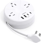 Travel Esstentials - Cruise Approved Power Strip With 5FT Retractable Cord, Ultr. Fixed Price $14.70.