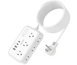 Extension Cord 15 Ft, Surge Protector Power Strip With 6 Widely Outlets 4 Usb.... Fixed Price $23.49.