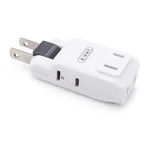 Sycon 4 Outlet Wall Adapter, 2-PRONG Swivel Ungrounded Indoor Ac Way, White. Fixed Price $15.99.