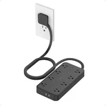 5/6 Ft Extension Cord With Multiple Outlets Flat Plug Ac 3USB (1USB-C) 1080 J. Fixed Price $29.99.