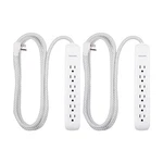 Philips 6-OUTLET Surge Protector W/ 4' Braided Cord 720J Pk White SPP3383W37. Fixed Price $14.99.