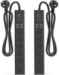 2 Pack Power Strip Surge Protector - Outlets 4 Usb Ports 6FT Long Extension. Fixed Price $61.67.