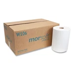 Morcon Paper W106 1-PLY 10" X 800 Ft. Roll Towels White (6/CARTON). Fixed Price $72.00.