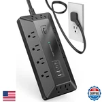 Upgraded Surge Protector Power Strip With Ports, 12 Outlets Usb-c Usb-a,. Fixed Price $49.67.