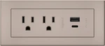 Power Strip Wiremold Usb Under Desk Mountable 15 Amp 2 Outlets 6'. Fixed Price $94.00.