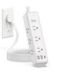 Strip Surge Protector, Ntonpower Flat Extension Cord White. Fixed Price $37.67.