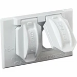 Bell 5180-1/536032 Weatherproof Duplex Outlet Covers, White, Gang. Fixed Price $8.90.