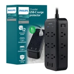 Philips Surge Protector Outlet Usb-a Usb-c 17W 3120J Braided Cord 8FT. Fixed Price $71.33.