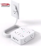 Surge Protector Power Strip, Hanycony Extension Cord With Multiple Outlets, 5 Ft. Fixed Price $18.61.