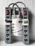 Coleman Cable 078693414 6-OUTLET 200 Joules Surge Protector With 2' Cord Pk.. Fixed Price $19.99.
