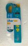 Uber Power Strip Outlets + 2 Usb Charging Ports With 4FT Cord. Fixed Price $9.90.