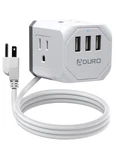 Aduro Powerup Square Multiple Plugs & Usb Strip With 3 White/grey. Fixed Price $22.02.