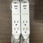 2PK-CYBERPOWER Surge Protector 6 Ft Outlet Usb Braided Strip. Fixed Price $19.99.