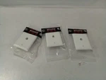 (3PCS) Morris 80011 Single RJ11 4 Conductor Phone Jack Wall Plate. Fixed Price $10.98.