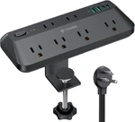 20W Usb Clamp Power Strip - 1700J Surge Protector With 6 Outlets, Desktop. Fixed Price $40.27.