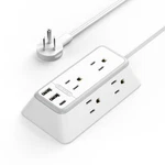 Ntonpower 10 Indoor Extension Cord Flat Plug 3 Prong Feet, White. Fixed Price $33.11.