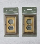 Betsyfieldsdesign Single Duplex Wall Plate Satin Brass 64400 New *lot Of 2*. Fixed Price $24.99.