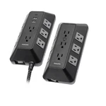 Philips 17-OUTLET Surge Tap/protector Combo Pack Black/gray SPP9853B37. Fixed Price $22.99.