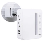 Side-access Swivel Surge Protector 5 Outlet Usb Charging Station Wall Tap. Fixed Price $50.84.