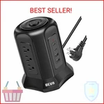 Beva Tower Surge Protector Power Strip, Desk Charging Station With 9 Ac Outlet. Fixed Price $36.58.