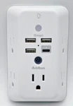 Surge Protector, Extender With Night Light, Addtam 5-OUTLET Splitter. Fixed Price $18.95.