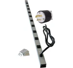 Wiremold 4' Power Strip Cabinetmate Amp 6' Cord Nema L5-20P Locking Usa Made. Fixed Price $85.00.