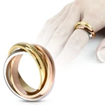 Tri-roll Links Three Tone Band Fashion Women's Ring 316L Stainless Steel. Fixed Price $20.00.