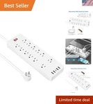 Ultra-convenient Power Strip With 12 Outlets, 4 Usb Ports & Wall Mount Design. Fixed Price $52.99.
