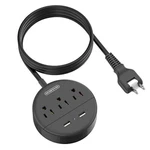 Ntonpower 2 Prong Strip, 1875W 3 Outlet Ft, Black. Fixed Price $26.29.
