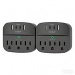 Multi Plug Outlet Splitter, 490J Surge Protector 2C2A, Pack, Black. Fixed Price $29.05.
