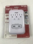 Prime 3-OUTLET 3.1A General Use Surge Protector With Usb Charger White LPB802112. Fixed Price $39.99.