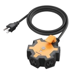 Dewenwils 5-OUTLET Garage Power Strip, 6FT Heavy Duty, 15AMP Overload Protection. Fixed Price $23.99.