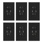 4 Amp Usb Dual Type In-wall Charger Resistant Outlet +wall Plate 6-PK Elegrp. Fixed Price $58.95.