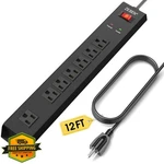 Zesen Metal Power Strip 7 Outlet 12FT Cord 1500J Surge Protection Etl. Fixed Price $42.99.