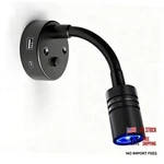 Black Rv Flexible Gooseneck Reading Light 6000K White And Blue Night. Fixed Price $46.41.