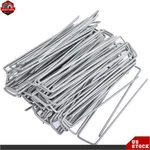1000 Pcs 11 Gauge 6" Galvanized Weed Barrier Sod Pins Garden Landscape Staples. Fixed Price $63.32.