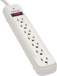 7 Outlet Surge Protector Power Strip, Extra Long Cord 25 Ft., 1080 Joules, Lifet. Fixed Price $90.99.