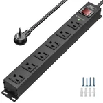 Socket Heavy Duty Power Outlet With Surge Protector, Etl Certified 6FT Cord. Fixed Price $24.99.