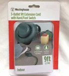 Polarized 3-OUTLET 9FT Hand/foot Switch Extension Cord Westinghouse Christmas. Fixed Price $19.98.