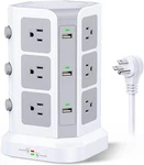 Power Strip Tower By Koosla, 15A 1500J Surge Protector - 12 Ac Multiple Outlet. Fixed Price $29.99.