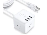 Bull Magic Cube Surge Protector Model GN-USUS-UU1153 5FT Charge Station Usb. Fixed Price $22.40.