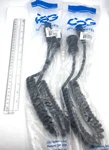 C2G Lot Of 2, 4' 18 Awg Coiled Hospital Grade Power Cord, 5-15P-C13 Bk 48064 Nip. Fixed Price $45.00.